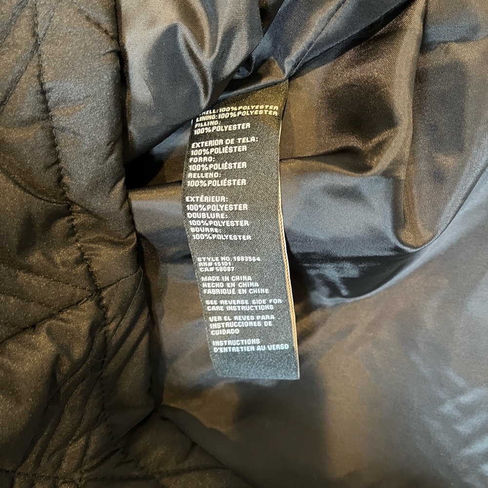 NWT Jones New York Women's Belted Quilt Jacket, Black, Small - Picture 9 of 11